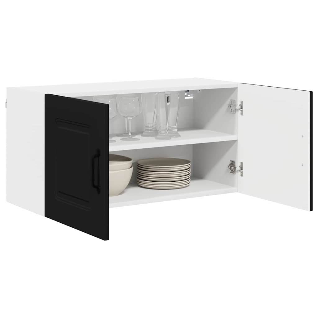 Oppvaskmaskin-panel Kalmar Svart 80 x 31 x 40 cm Konstruert tre