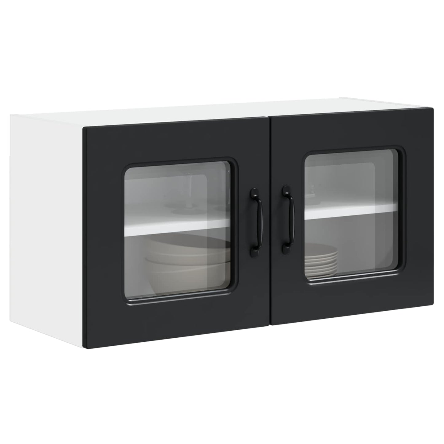 Oppvaskmaskin-panel Kalmar Svart 80 x 31 x 40 cm Konstruert tre