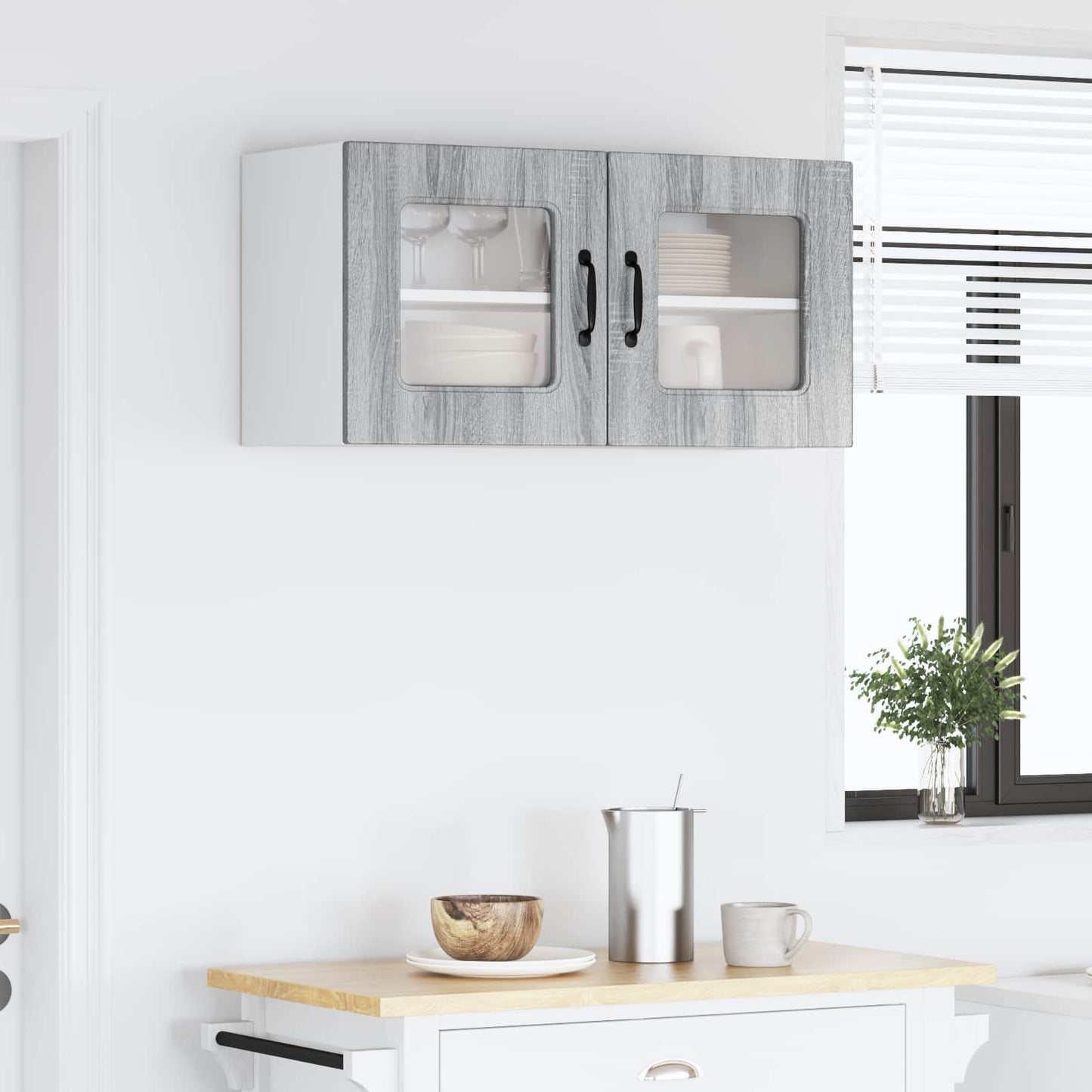 Oppvaskmaskin-panel Kalmar Grå Sonoma 80 x 31 x 40 cm