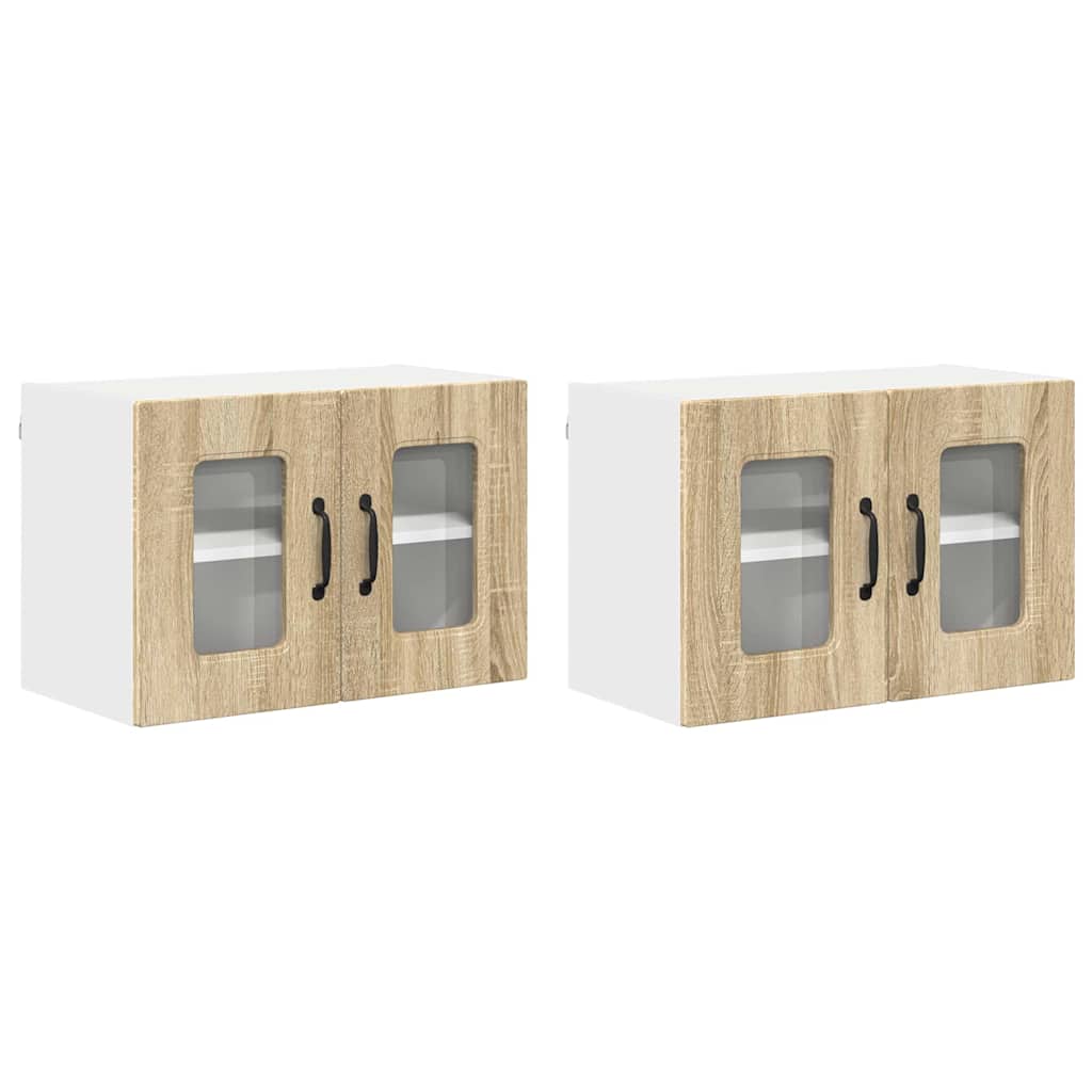 Oppvaskmaskin-panel Kalmar 2 pcs Sonoma eik 60 x 31 x 40 cm