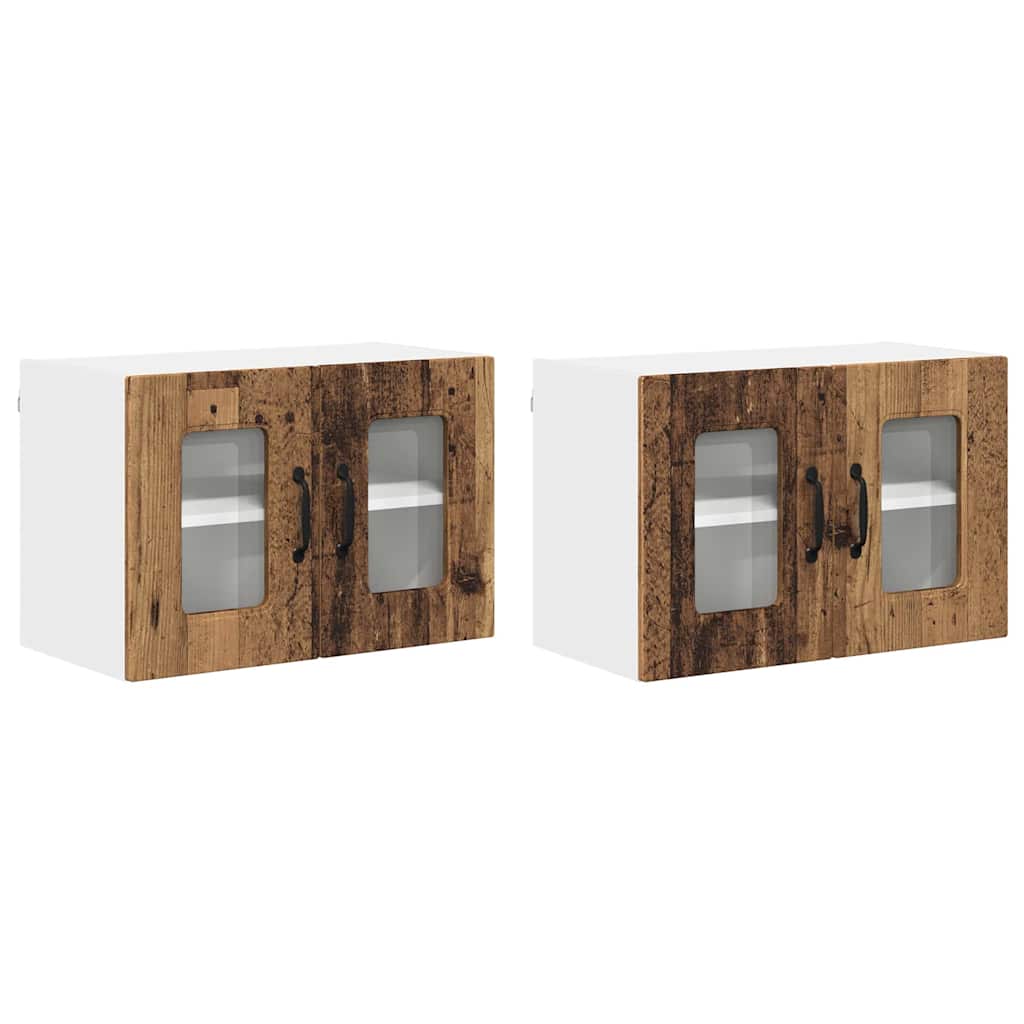 Oppvaskmaskin-panel Kalmar 2 pcs Gammelt tre 60 x 31 x 40 cm