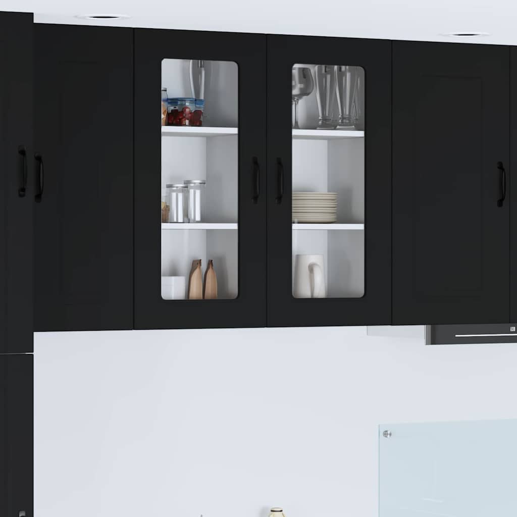 Oppvaskmaskin-panel Kalmar 2 pcs Svart 40 x 31 x 80 cm