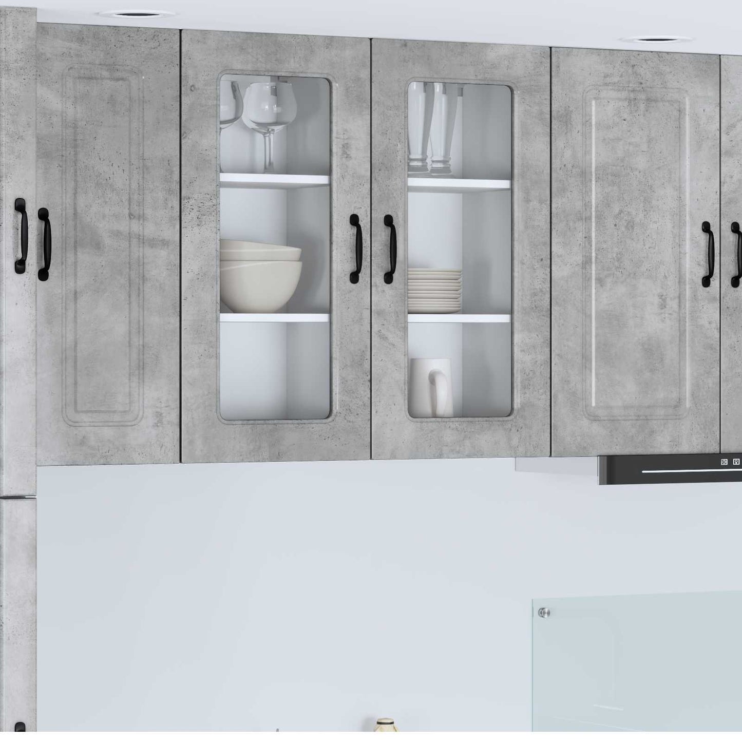 Oppvaskmaskin-panel Kalmar Betonggrå 40 x 31 x 80 cm