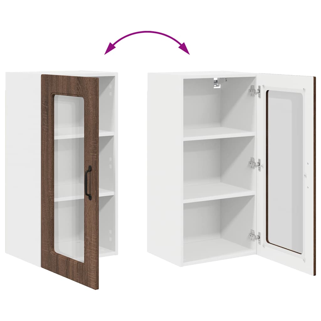 Oppvaskmaskin-panel Kalmar Brun Eik 40 x 31 x 80 cm