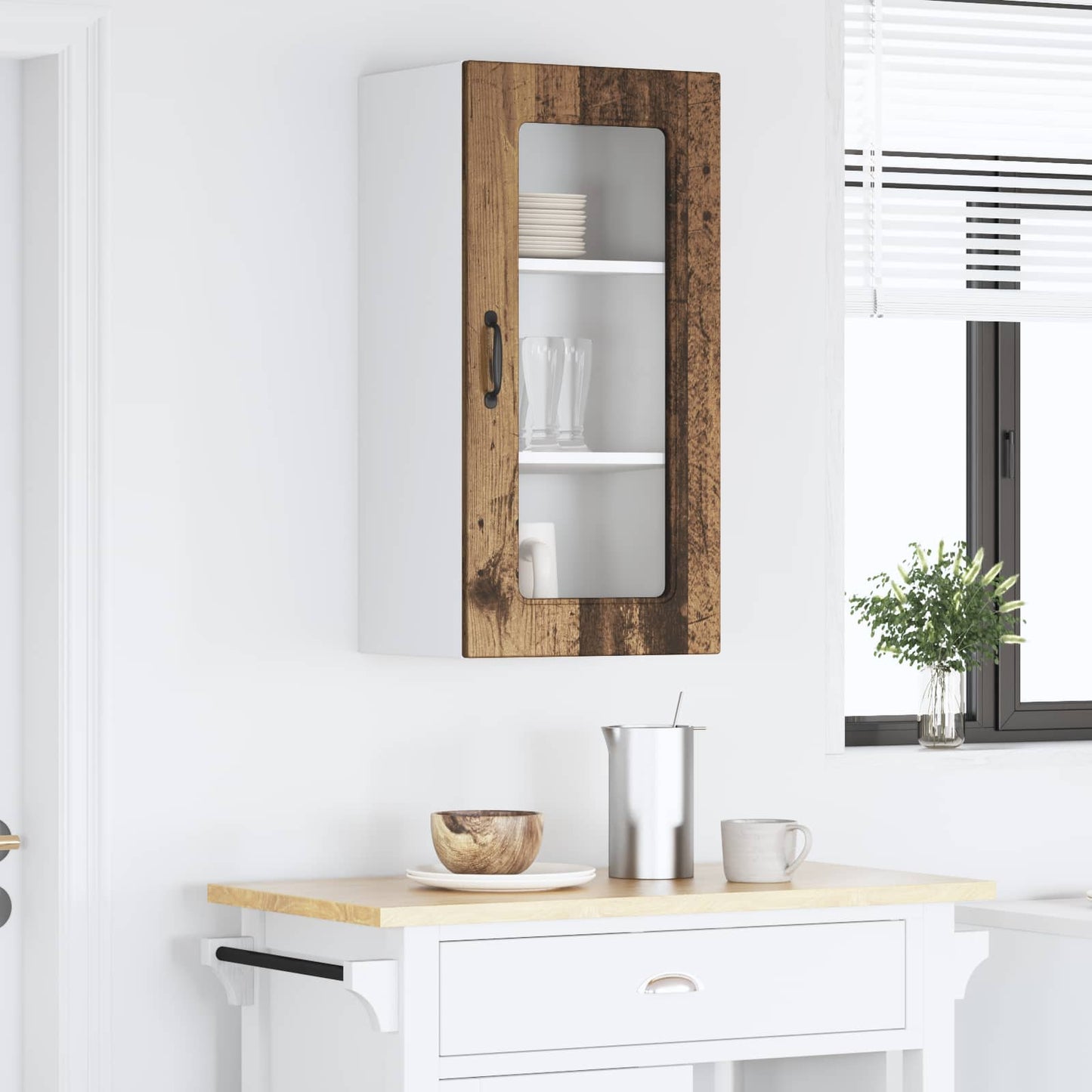 Oppvaskmaskin-panel Kalmar Gammelt tre 40 x 31 x 80 cm