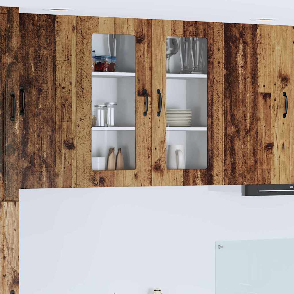 Oppvaskmaskin-panel Kalmar 2 pcs Gammelt tre 40 x 31 x 80 cm