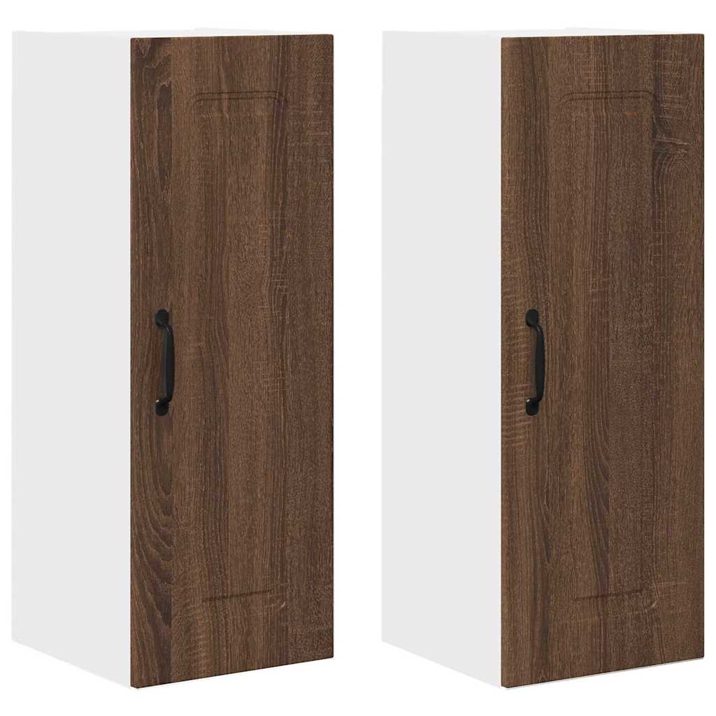 Oppvaskmaskin-panel Kalmar 2 pcs Brun Eik 30 x 31 x 80 cm
