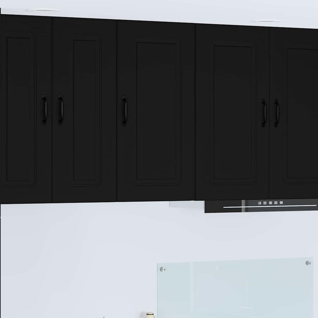 Oppvaskmaskin-panel Kalmar Svart 40 x 31 x 80 cm Konstruert tre