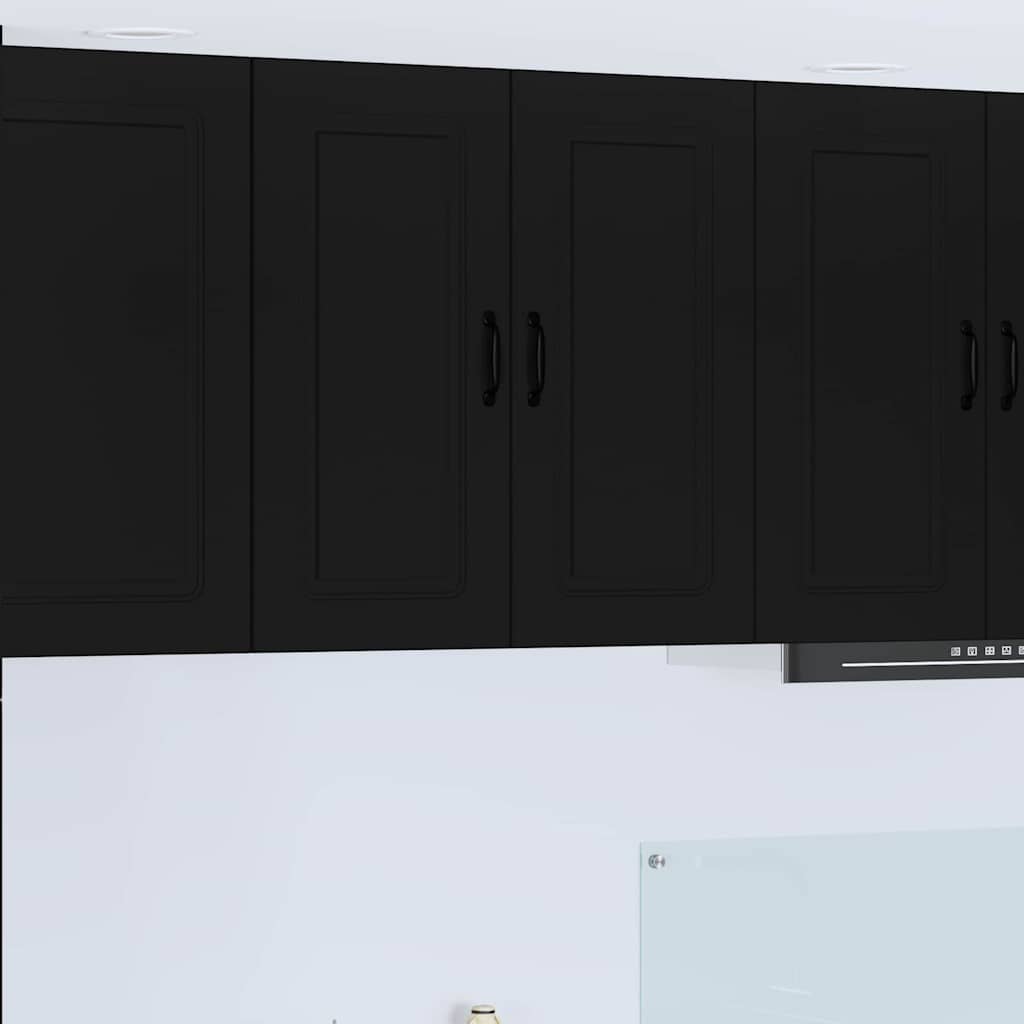 Oppvaskmaskin-panel Kalmar Svart 80 x 31 x 80 cm Konstruert tre