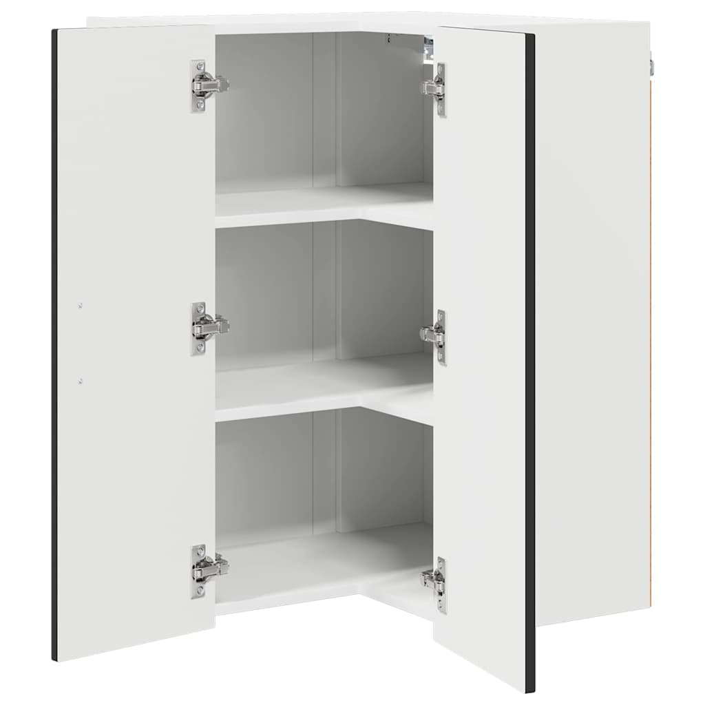Oppvaskmaskin-panel Kalmar Svart 57 x 57 x 80 cm Konstruert tre