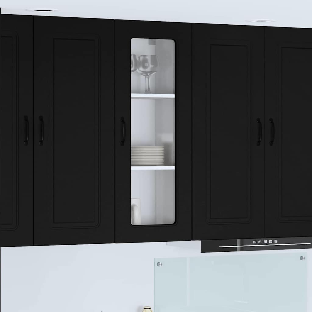 Oppvaskmaskin-panel Kalmar Svart 40 x 31 x 100 cm