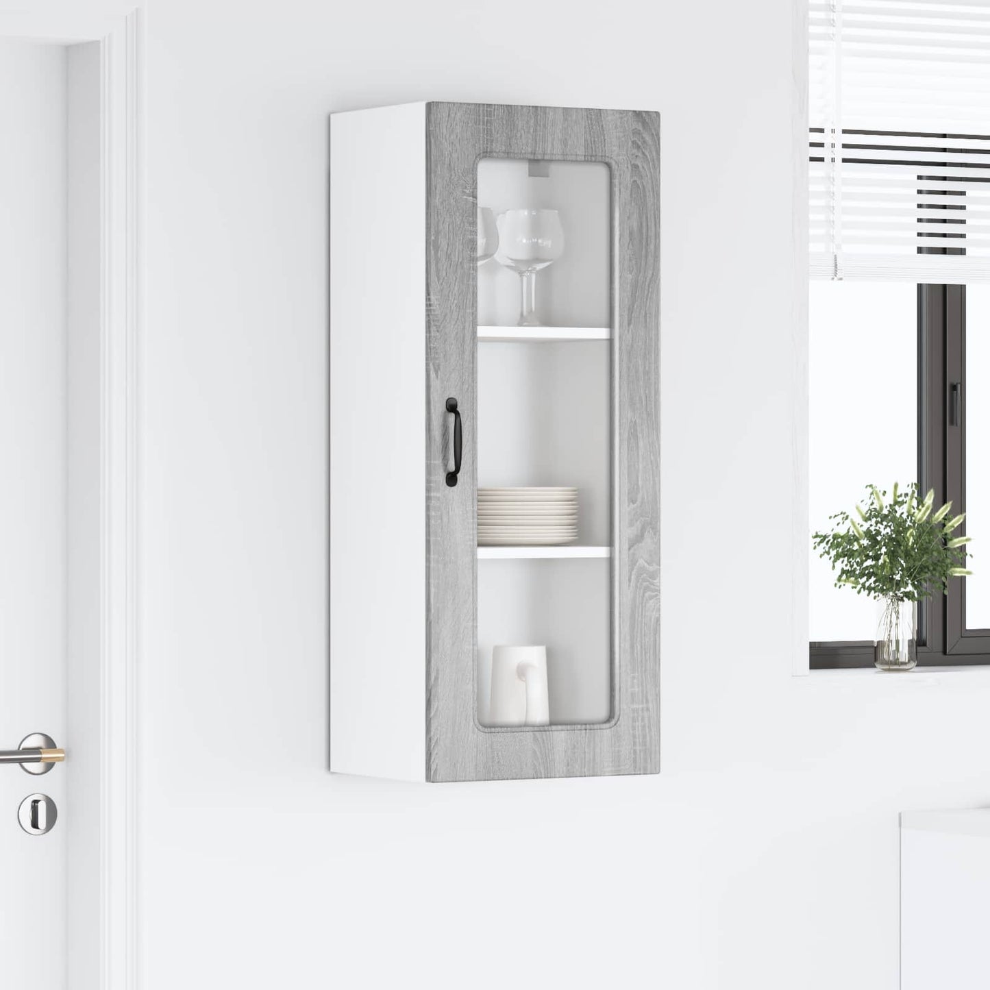 Oppvaskmaskin-panel Kalmar Grå Sonoma 40 x 31 x 100 cm
