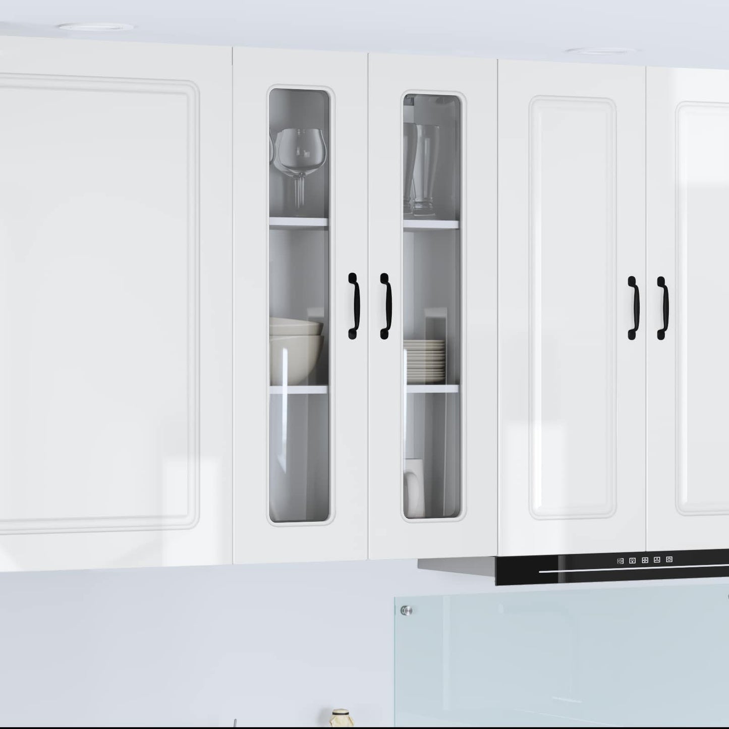 Oppvaskmaskin-panel Kalmar Høyglanset hvit 60 x 31 x 100 cm