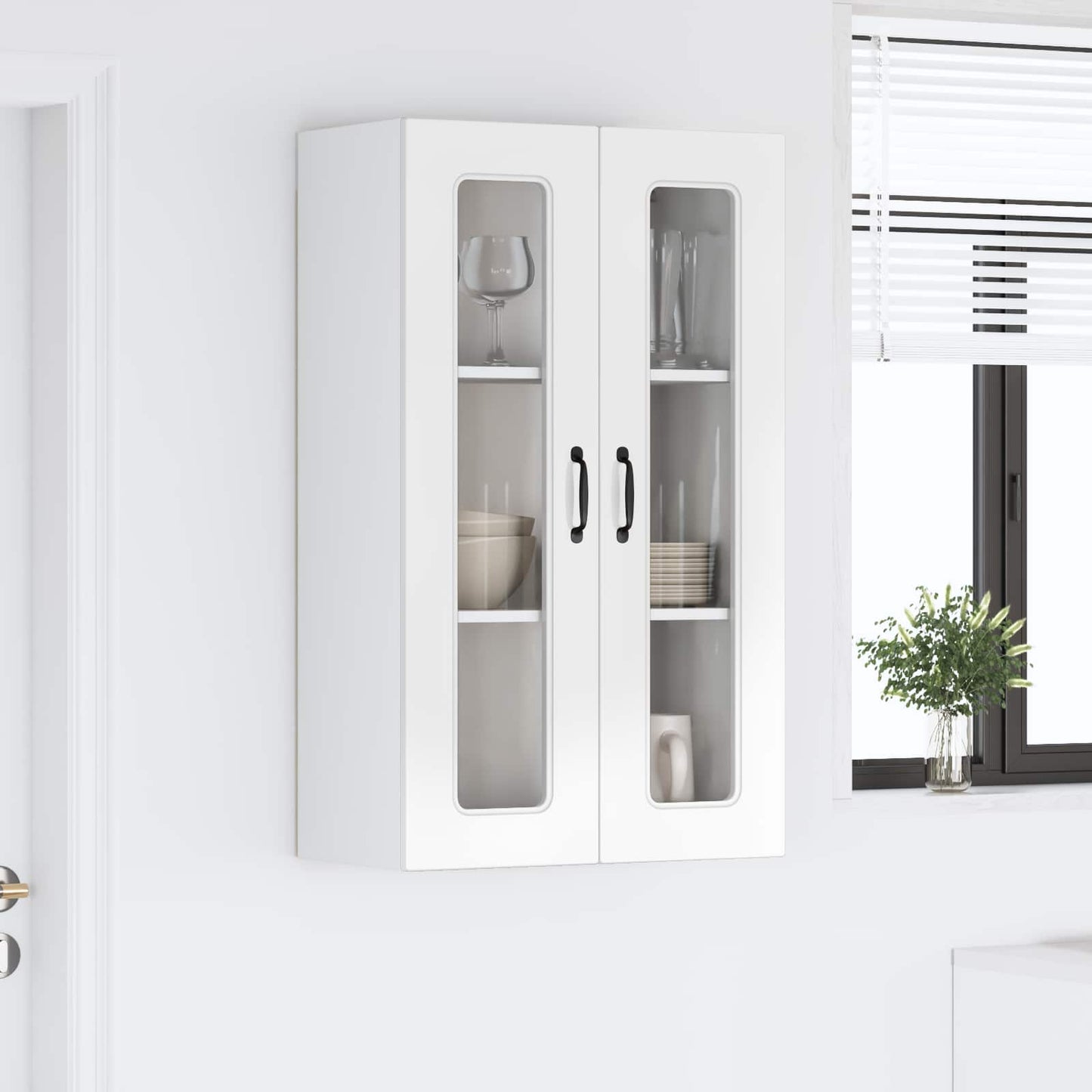 Oppvaskmaskin-panel Kalmar Høyglanset hvit 60 x 31 x 100 cm