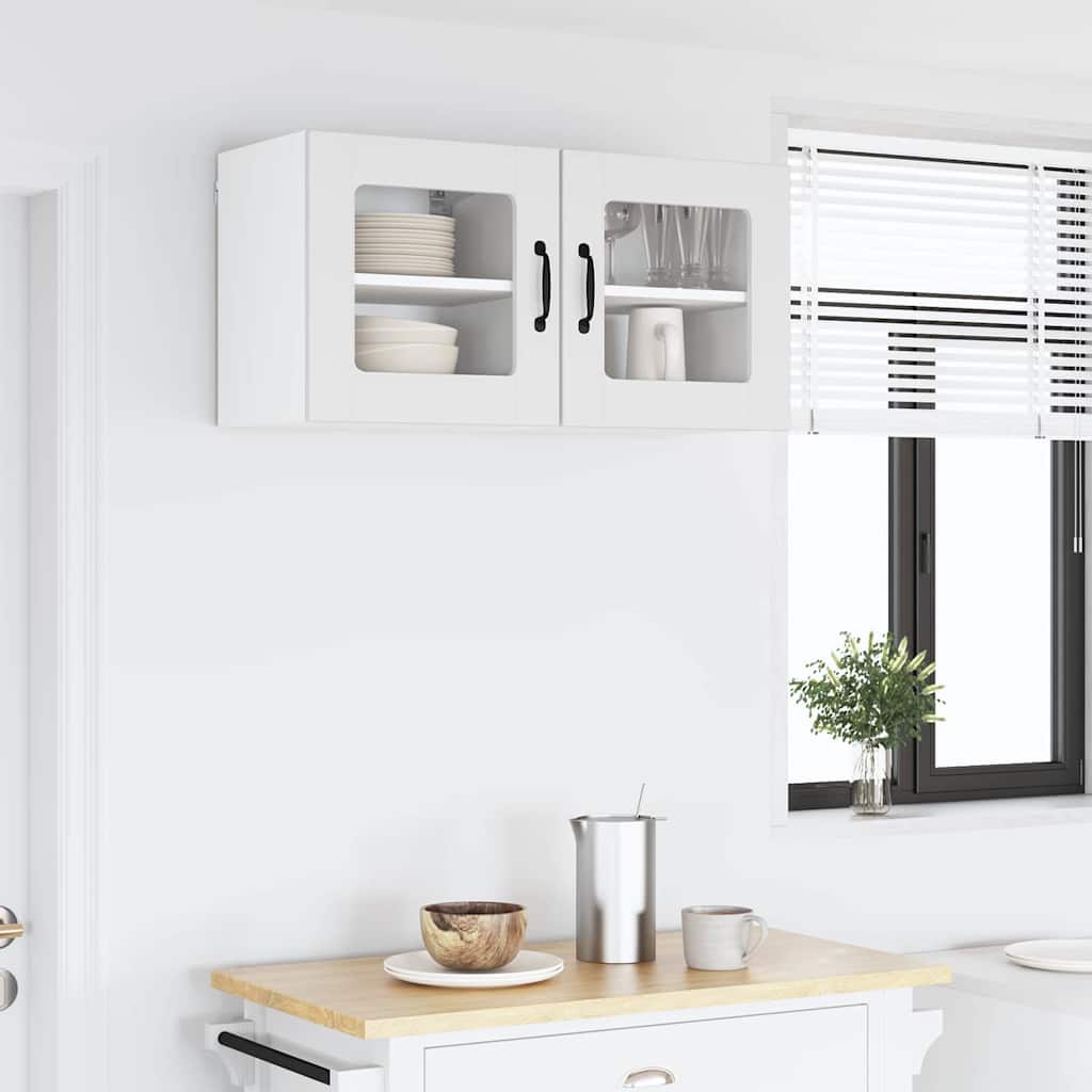 Vegghylle LUCCA Hvit 40 x 31 x 40 cm Konstruert tre