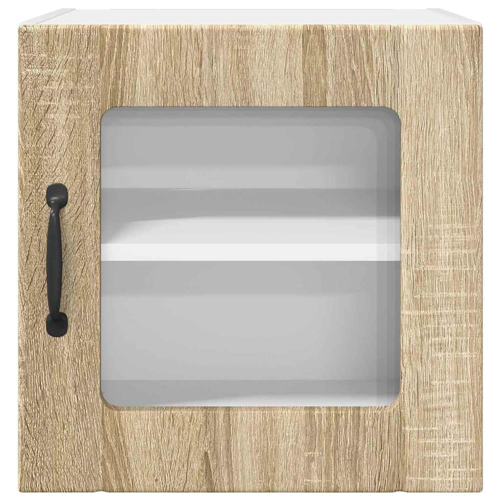 Vegghylle LUCCA 2 pcs Sonoma eik 40 x 31 x 40 cm Konstruert tre