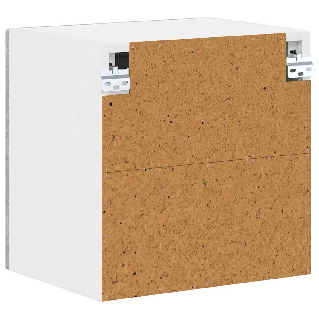 Vegghylle LUCCA Betonggrå 40 x 31 x 40 cm Konstruert tre