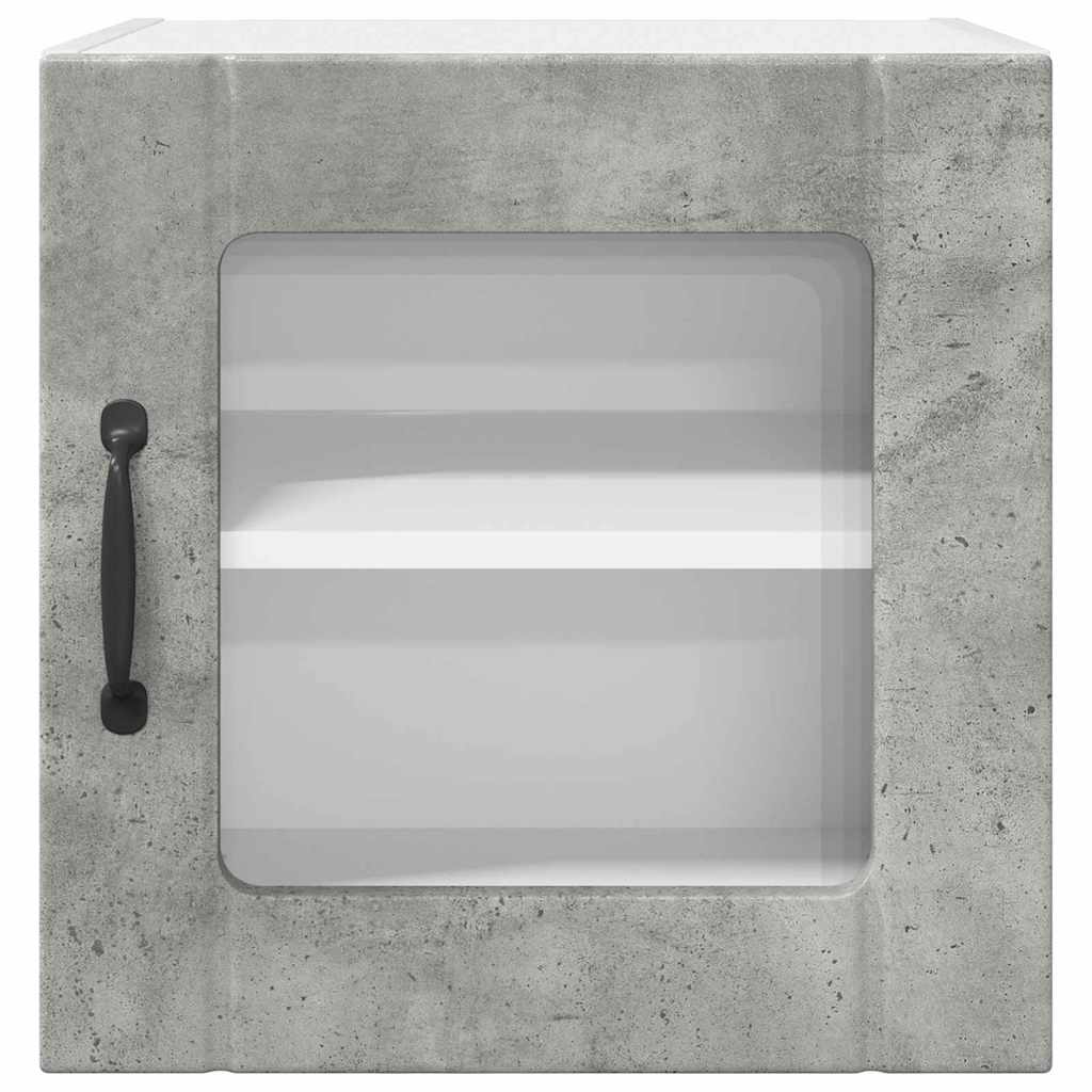 Vegghylle LUCCA Betonggrå 40 x 31 x 40 cm Konstruert tre