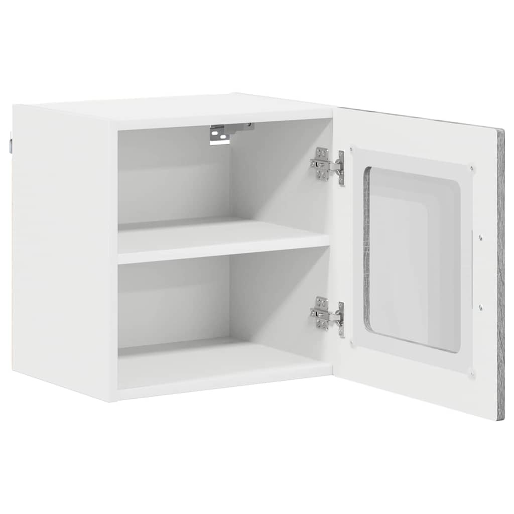Vegghylle LUCCA 2 pcs Grå sonoma 40 x 31 x 40 cm Konstruert tre