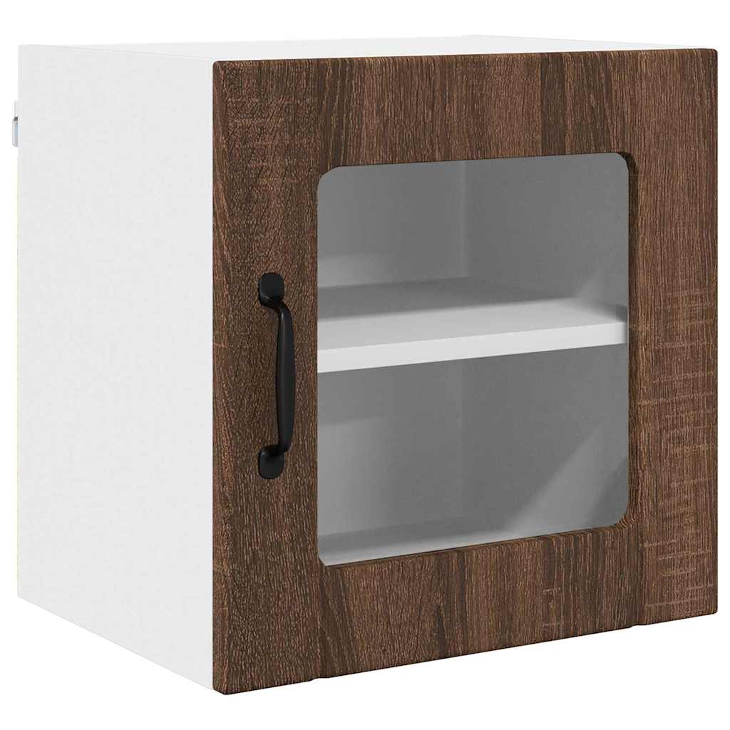 Vegghylle LUCCA 2 pcs Brun eik 40 x 31 x 40 cm Konstruert tre