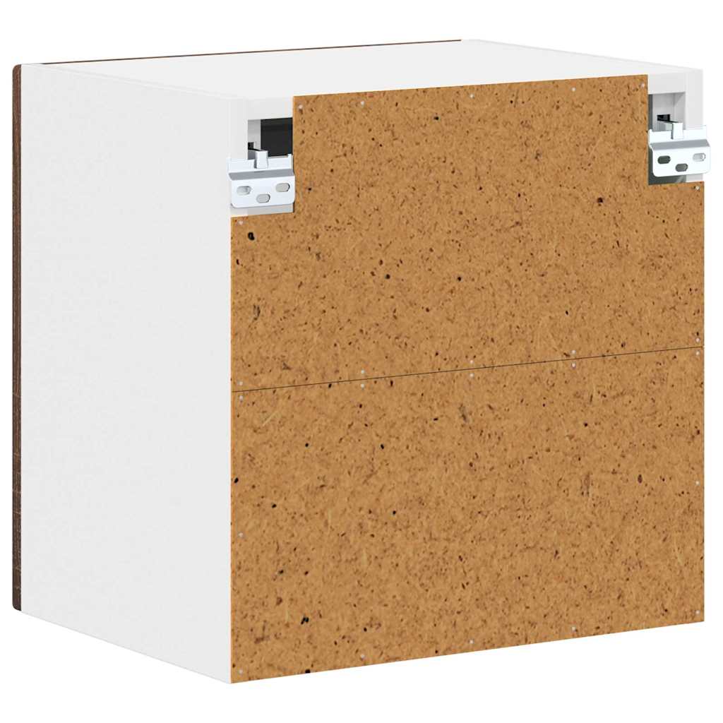 Vegghylle LUCCA 2 pcs Brun eik 40 x 31 x 40 cm Konstruert tre