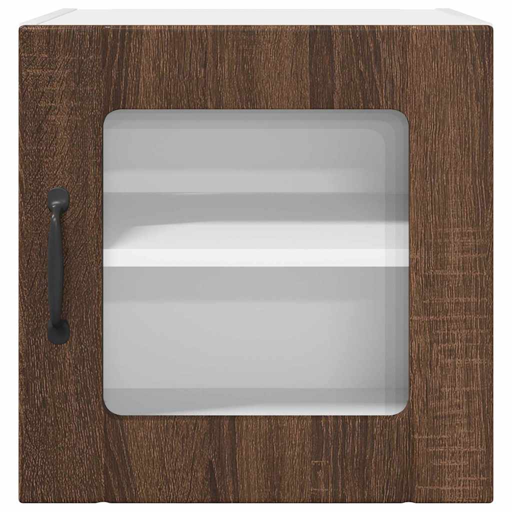 Vegghylle LUCCA 2 pcs Brun eik 40 x 31 x 40 cm Konstruert tre