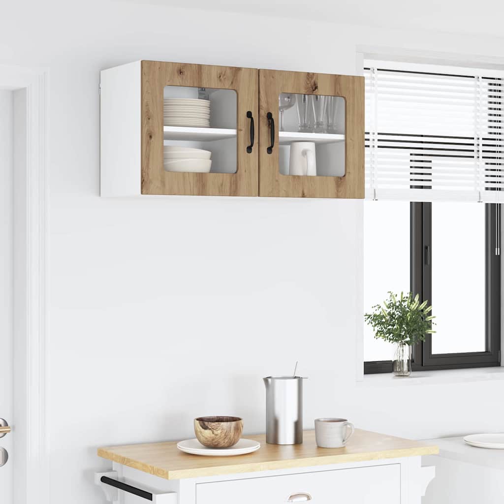 Vegghylle LUCCA Artisan eik 40 x 31 x 40 cm Konstruert tre