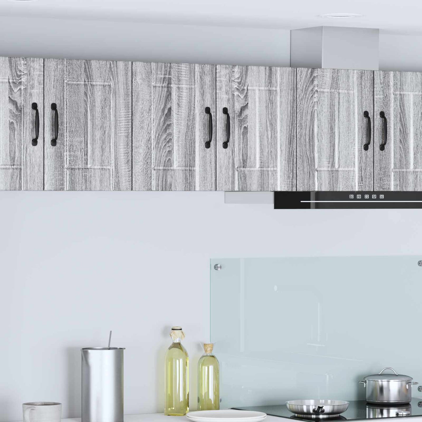 Veggskap LUCCA 2 pcs Grå sonoma 30 x 31 x 40 cm Konstruert tre