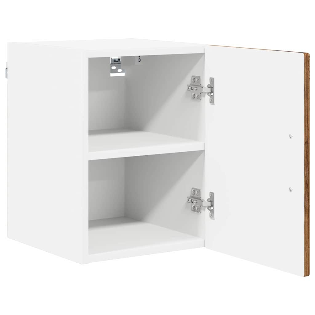 Veggskap LUCCA 2 pcs Gammelt tre 30 x 31 x 40 cm Konstruert tre