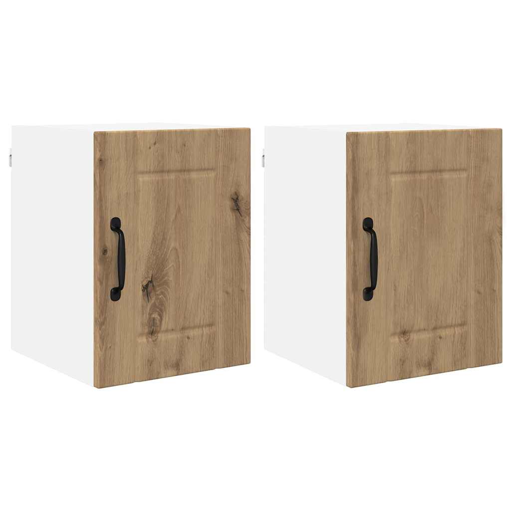 Veggskap LUCCA 2 pcs Artisan eik Konstruert tre