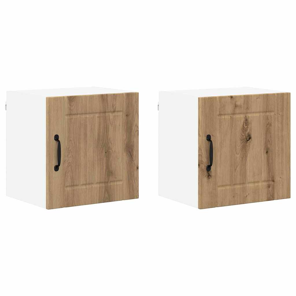 Veggskap LUCCA 2 pcs Artisan eik Konstruert tre