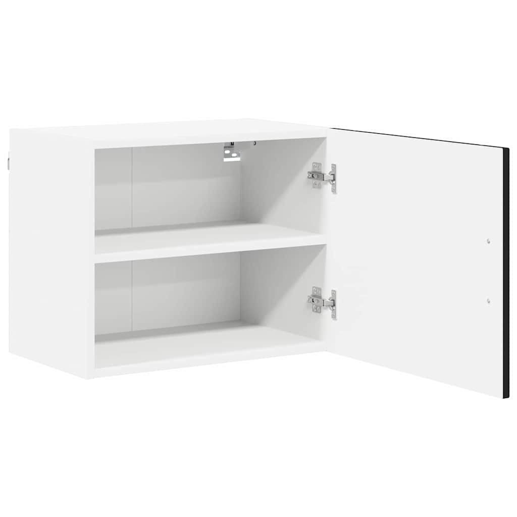 Veggskap LUCCA 2 pcs Svart 50 x 31 x 40 cm Konstruert tre