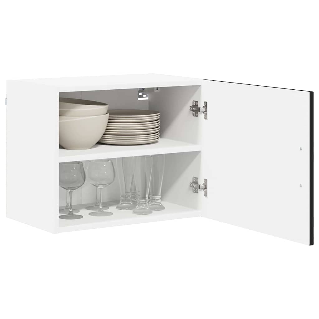 Veggskap LUCCA 2 pcs Svart 50 x 31 x 40 cm Konstruert tre