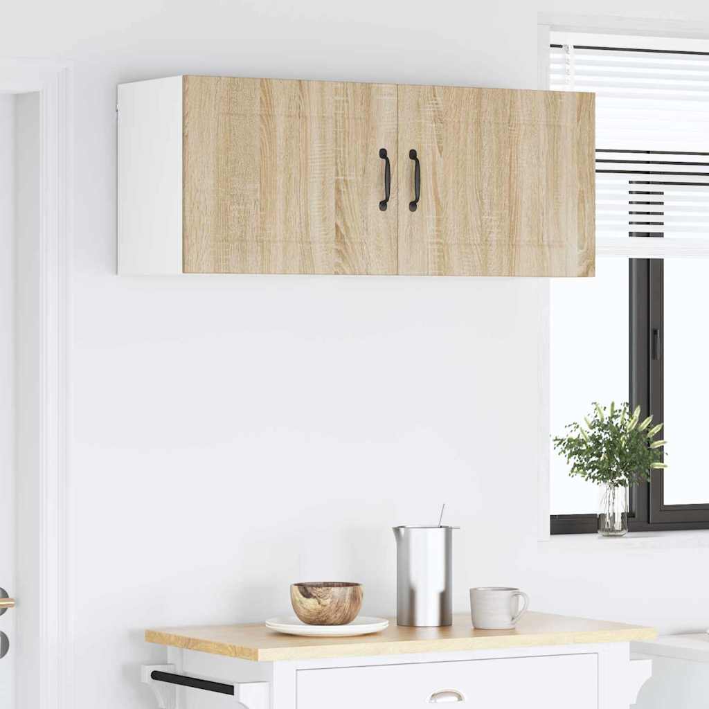 Veggskap LUCCA 2 pcs Sonoma eik 50 x 31 x 40 cm Konstruert tre