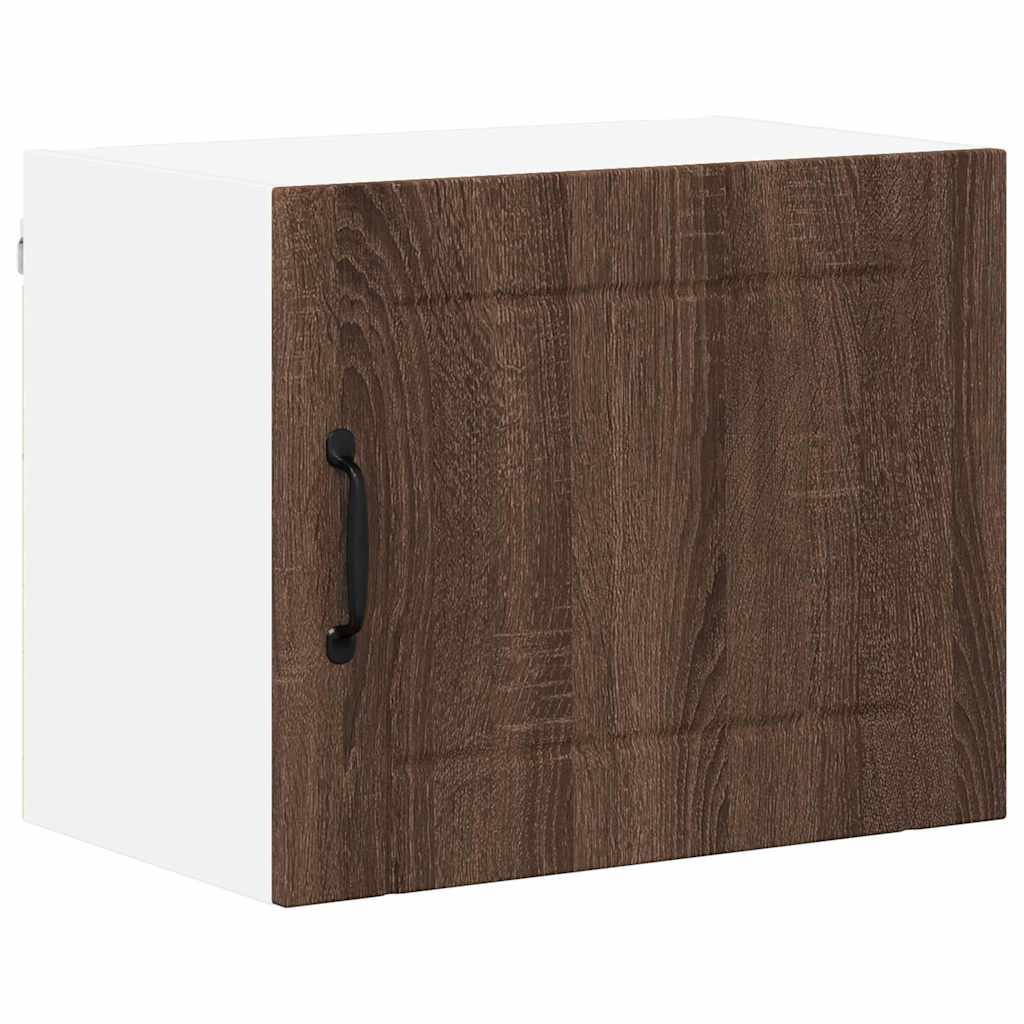 Veggskap LUCCA 2 pcs Brun eik 50 x 31 x 40 cm Konstruert tre