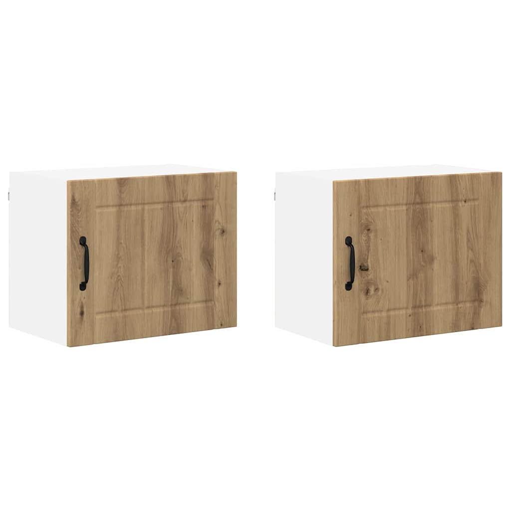 Veggskap LUCCA 2 pcs Artisan eik Konstruert tre