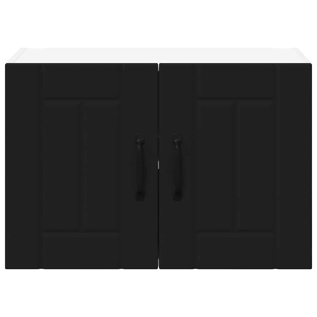 Veggskap LUCCA 2 pcs Svart 60 x 31 x 40 cm Konstruert tre