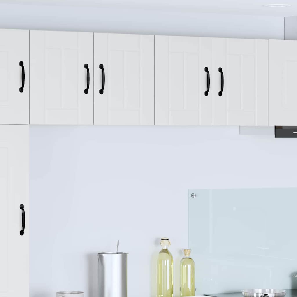 Veggskap LUCCA 2 pcs Høgglans hvit 60 x 31 x 40 cm