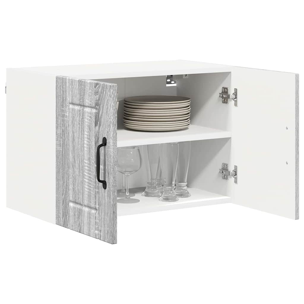 Veggskap LUCCA 2 pcs Grå sonoma 60 x 31 x 40 cm Konstruert tre