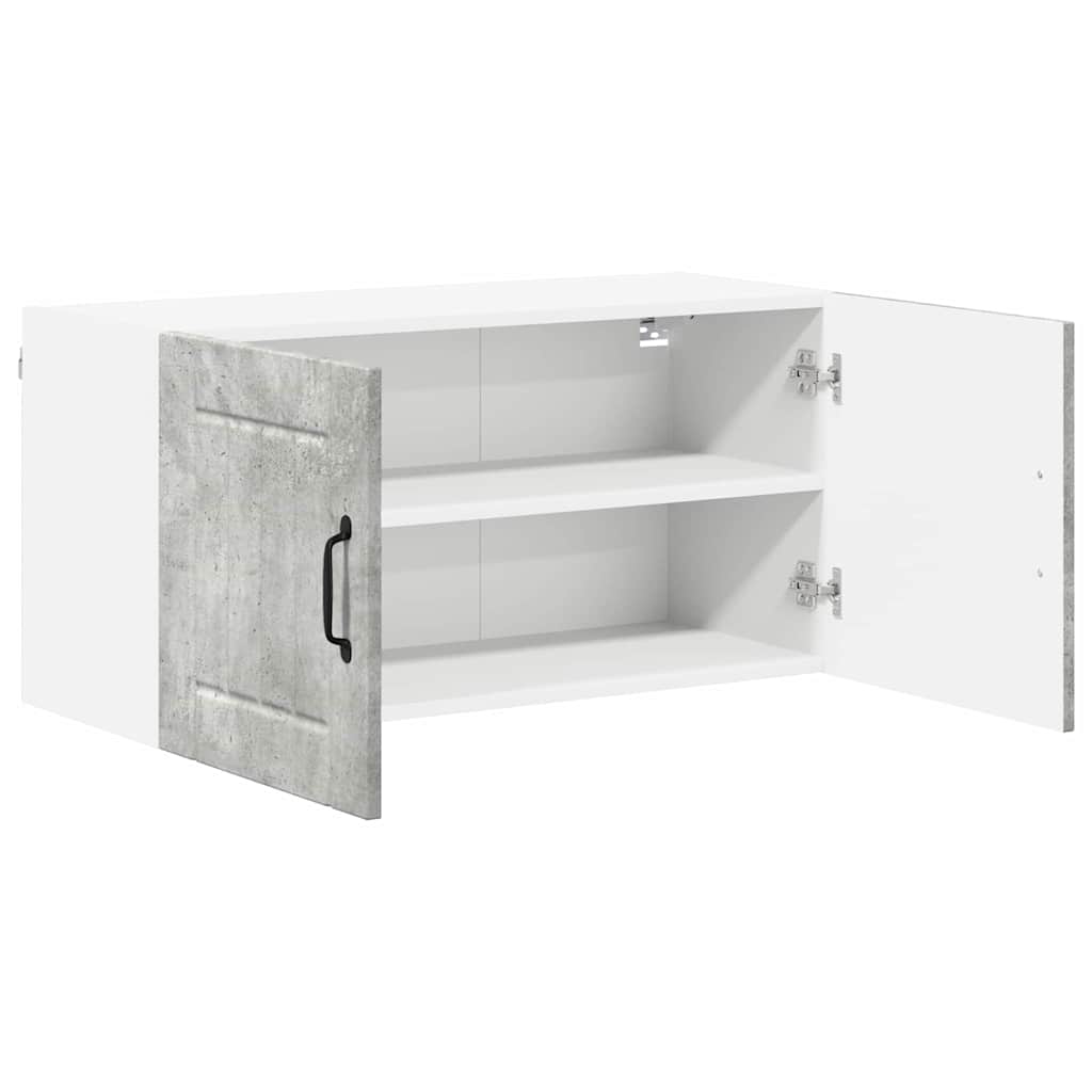 Veggskap LUCCA Betonggrå 80 x 31 x 40 cm Konstruert tre