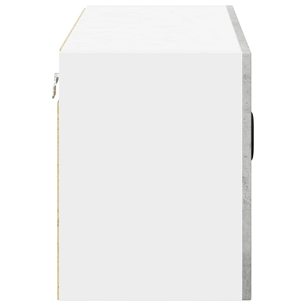 Veggskap LUCCA Betonggrå 80 x 31 x 40 cm Konstruert tre
