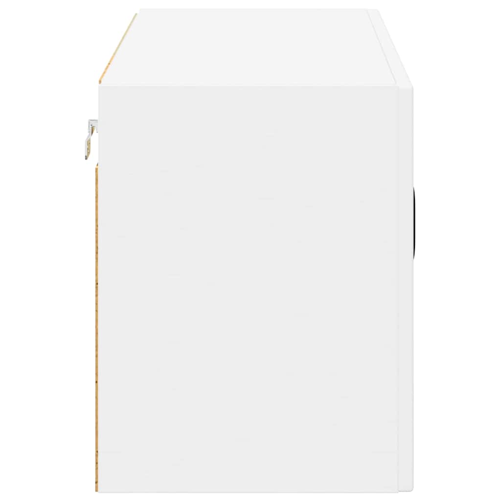 Vegghylle LUCCA Hvit 80 x 31 x 40 cm Konstruert tre
