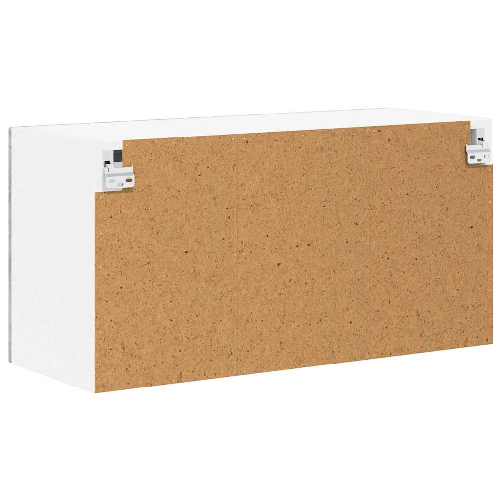 Vegghylle LUCCA Betonggrå 80 x 31 x 40 cm Konstruert tre