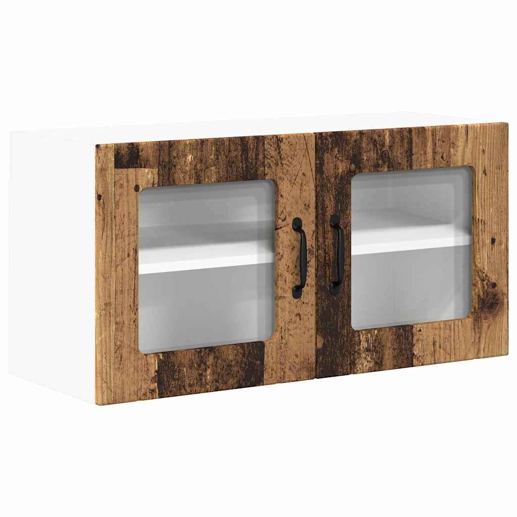 Vegghylle LUCCA Gammelt tre 80 x 31 x 40 cm Konstruert tre
