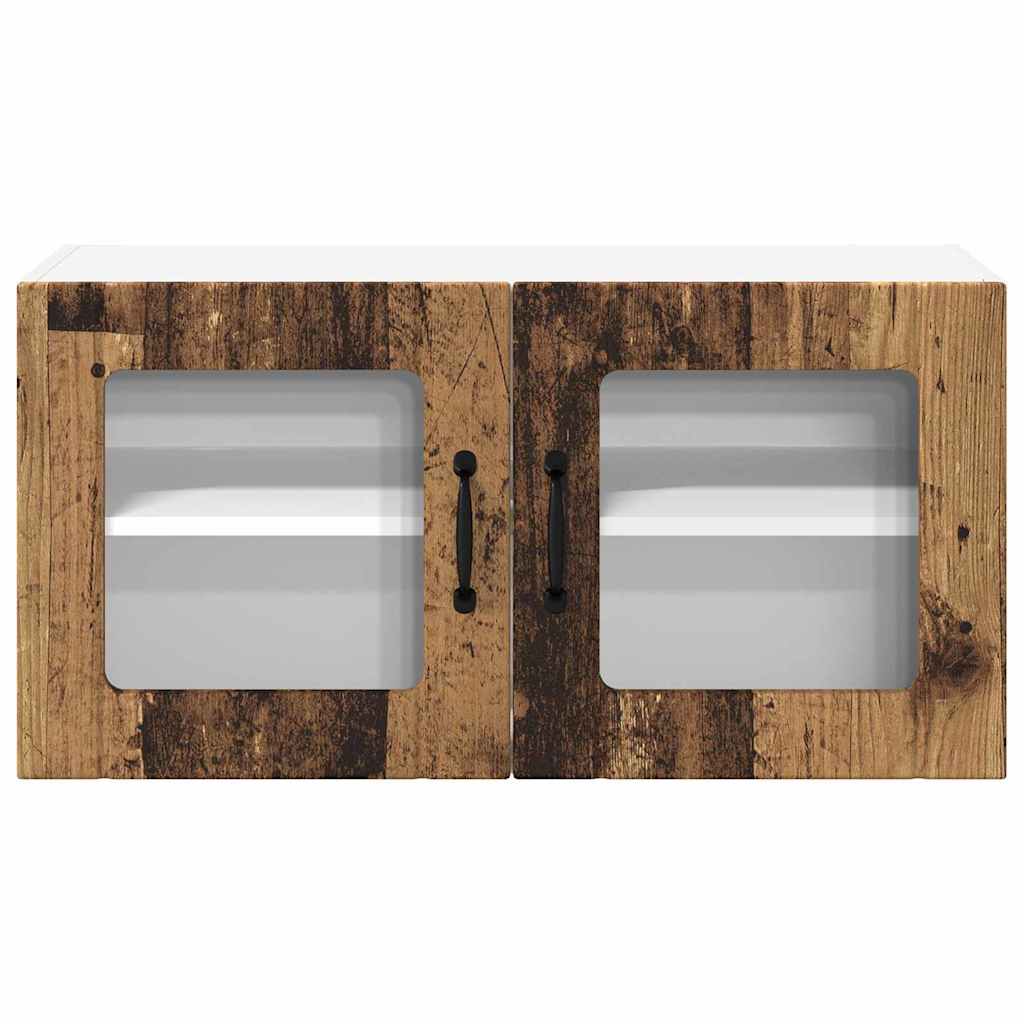 Vegghylle LUCCA Gammelt tre 80 x 31 x 40 cm Konstruert tre