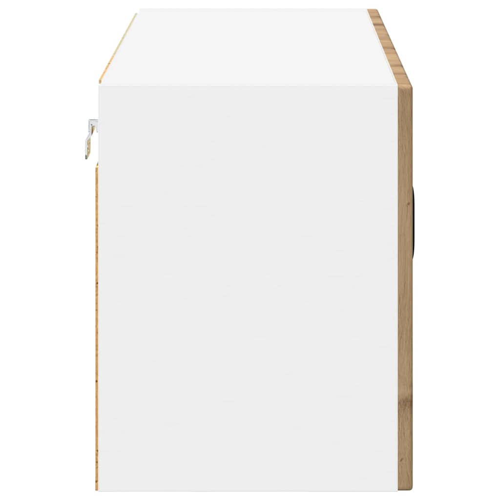 Vegghylle LUCCA Artisan eik 80 x 31 x 40 cm Konstruert tre