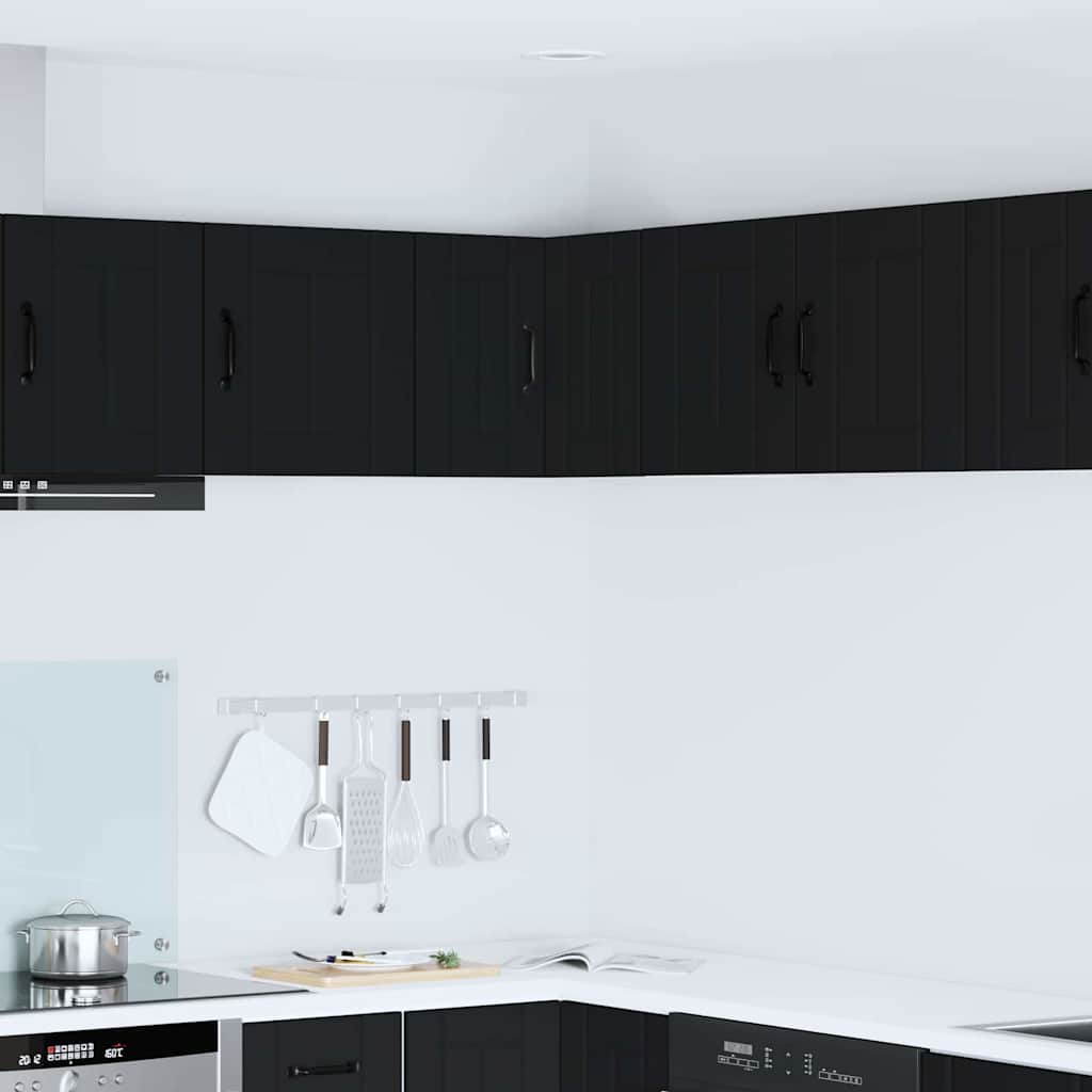 Vegghjørneskap LUCCA Svart 57 x 57 x 40 cm Konstruert tre