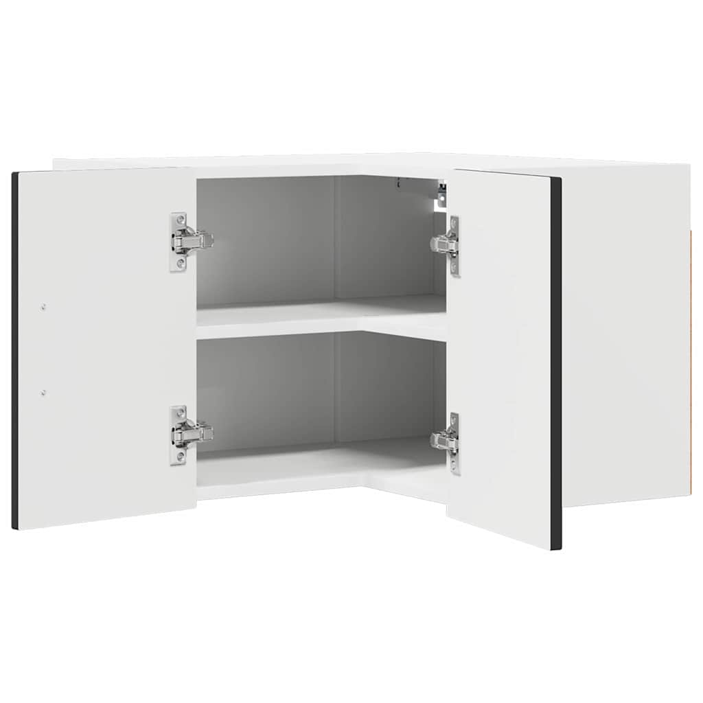 Vegghjørneskap LUCCA Svart 57 x 57 x 40 cm Konstruert tre