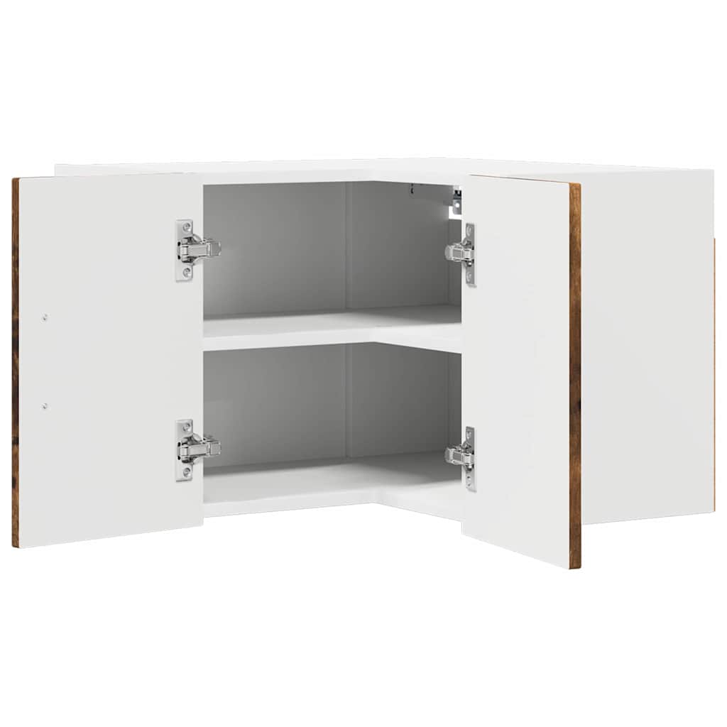 Vegghjørneskap LUCCA Røkt Eik 57 x 57 x 40 cm Konstruert tre