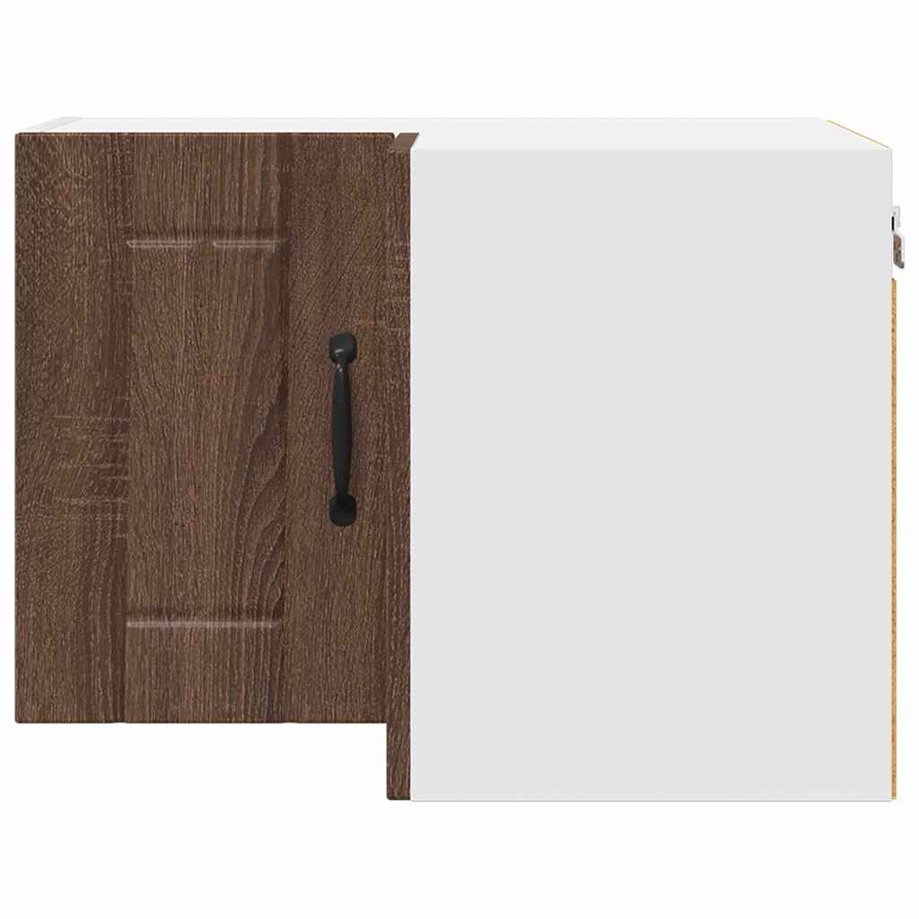 Vegghjørneskap LUCCA Brun eik 57 x 57 x 40 cm Konstruert tre